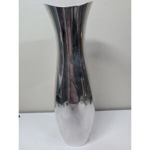 Vintage NAMBE STUDIO 11" Silver Alloy Metal Bud Vase from 1998 HEAVY